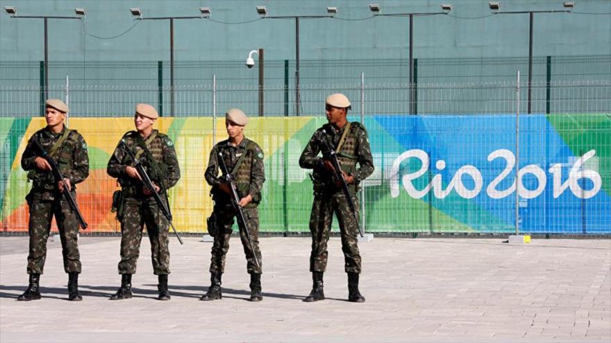 Fuerzas militares de Brasil vigilarán la seguridad durante el desarrollo de los Juegos Olímpicos de Rio 2016.