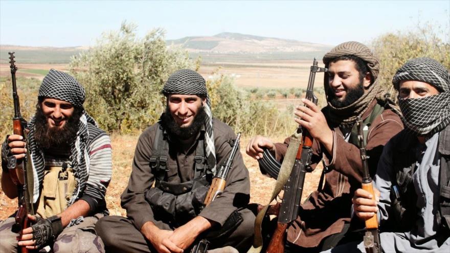 Integrantes del grupo terrorista EIIL (Daesh, en árabe) en el norte de Siria.