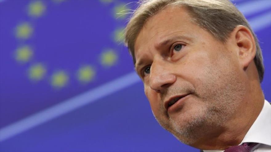 El comisario europeo de Ampliación, Johannes Hahn