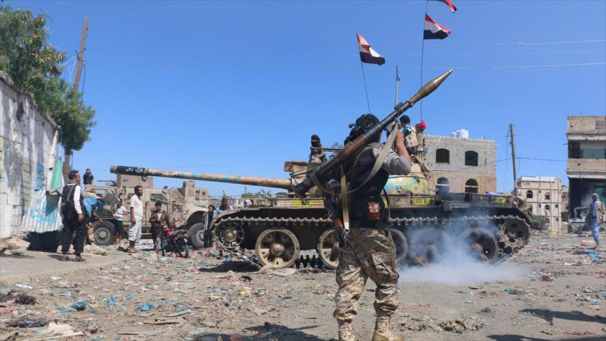 Fuerzas yemeníes en Taiz.