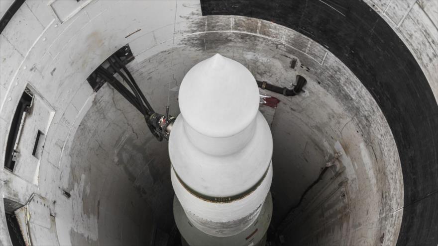 Un misil nuclear estadounidense de la era de la Guerra Fría.
