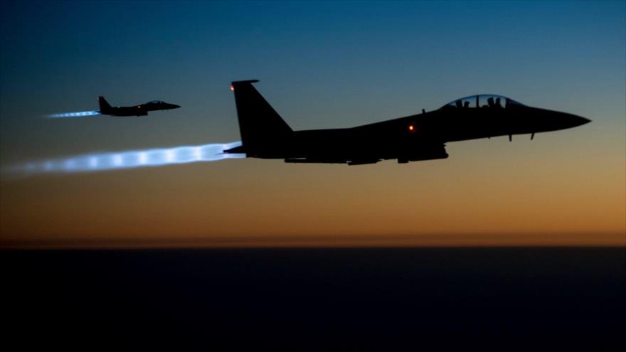 Cazabombardero estadounidense F-15E Strike Eagle.
