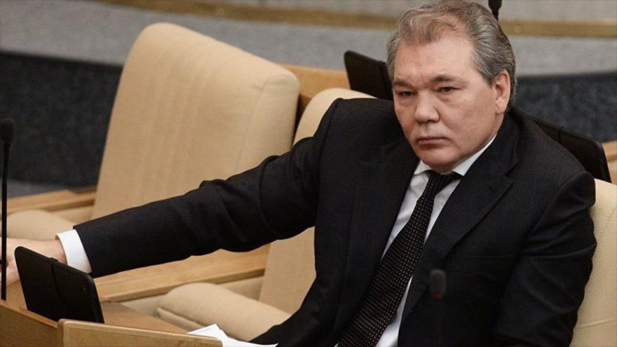 El primer vicepresidente del Comité de Asuntos Exteriores de la Duma rusa, Leonid Kalashnikov.