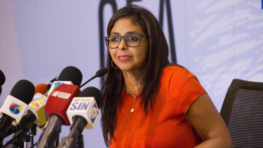 La ministra venezolana de Asunto Exteriores, Delcy Rodríguez.