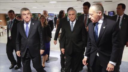 Temer no fue presentado en la inauguración para no ser abucheado