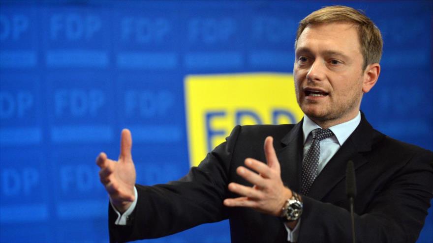 El líder del liberal Demócratas Libres (FDP) alemán, Christian Lindner.