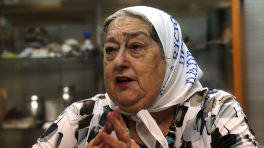 La presidenta de la organización Madres de Plaza de Mayo, Hebe de Bonafini.