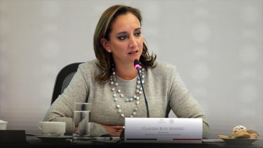 La canciller mexicana, Claudia Ruiz Massieu.