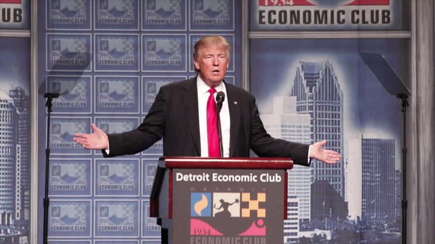 Donald Trump, el candidato presidencial republicano de EE.UU.
