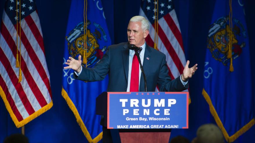 El candidato a vicepresidente por el Partido Republicano, Mike Pence. 