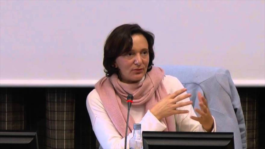 Carolina Bescansa, diputada de Podemos por Madrid, la capital de España, y una de las cofundadoras de la formación morada.