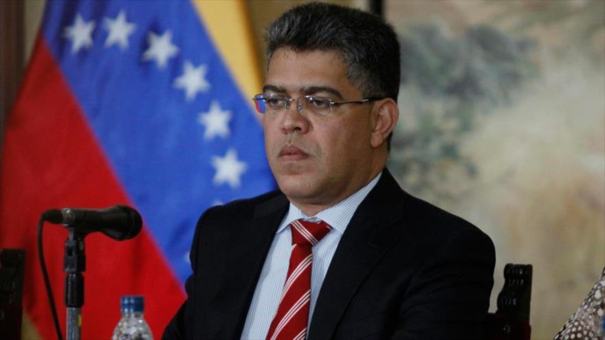 Elías Jaua, dirigente del oficialista Partido Socialista Unido de Venezuela (PSUV) y excanciller venezolano (2013-2014).