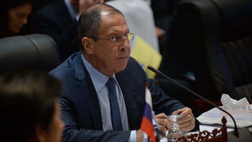 El ministro de Asuntos Exteriores de Rusia, Serguei Lavrov. 