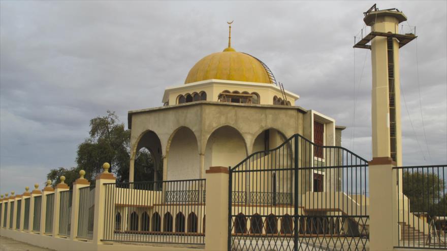 Una mezquita en la ciudad de La Tirana, norte de Chile.