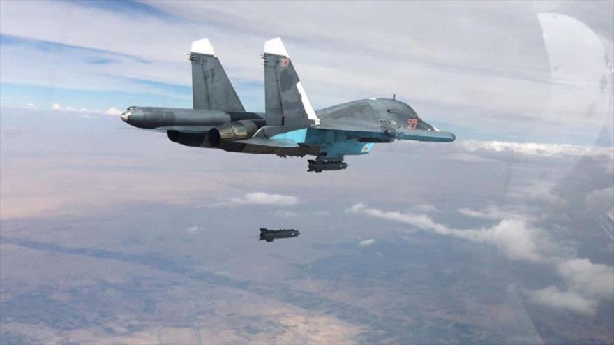 Video: Ataque ruso desde base iraní mata a 150 terroristas en Siria