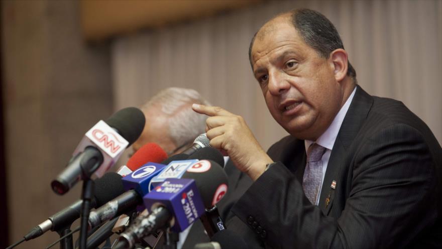 El presidente de Costa Rica, Luis Guillermo Solís.