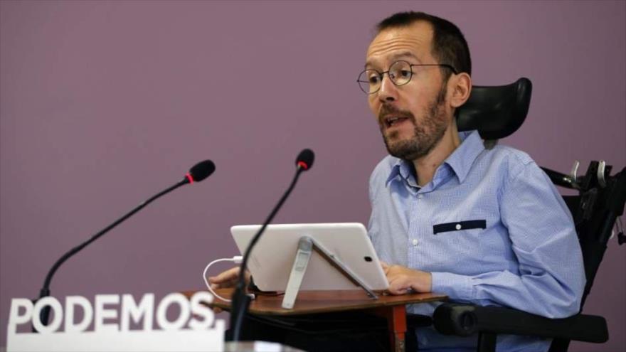 El secretario de organización de Podemos, Pablo Echenique.