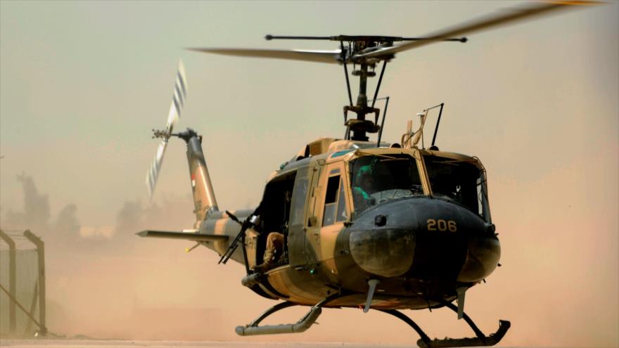 Helicóptero de la Fuerza Aérea iraquí.