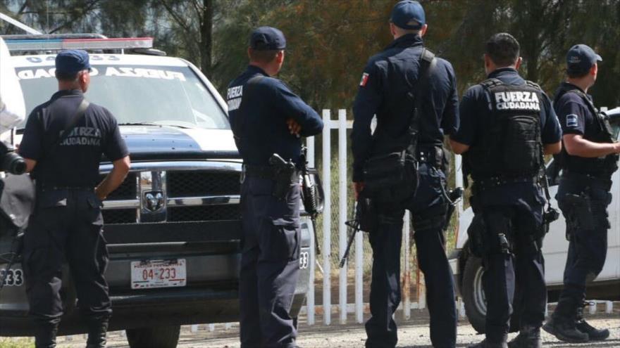 Policía del estado de Michoacán, oeste de México.