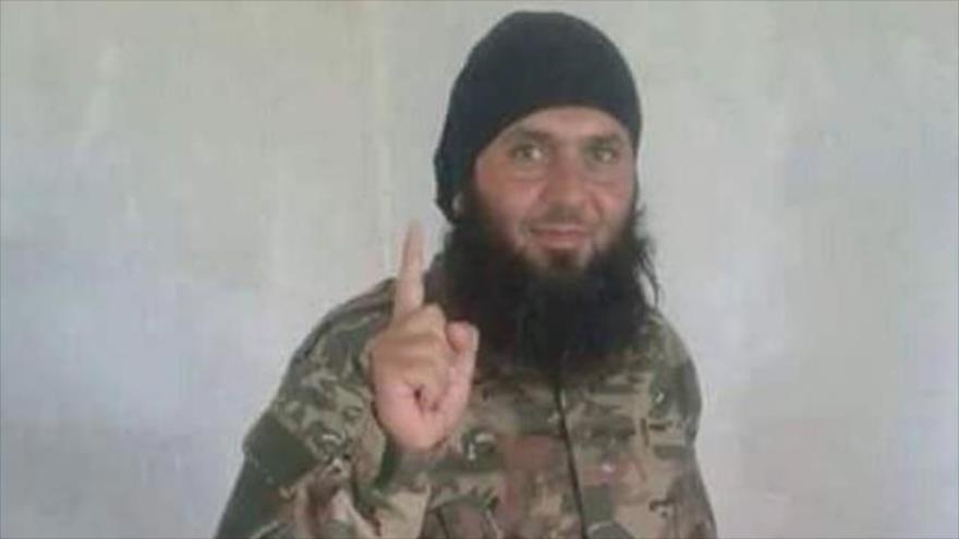 Abu Faisal al-Halabi, alias Sheij Ali, un alto comandante de campo del grupo terrorista Fath al-Sham (antiguo Frente Al-Nusra) en Alepo.