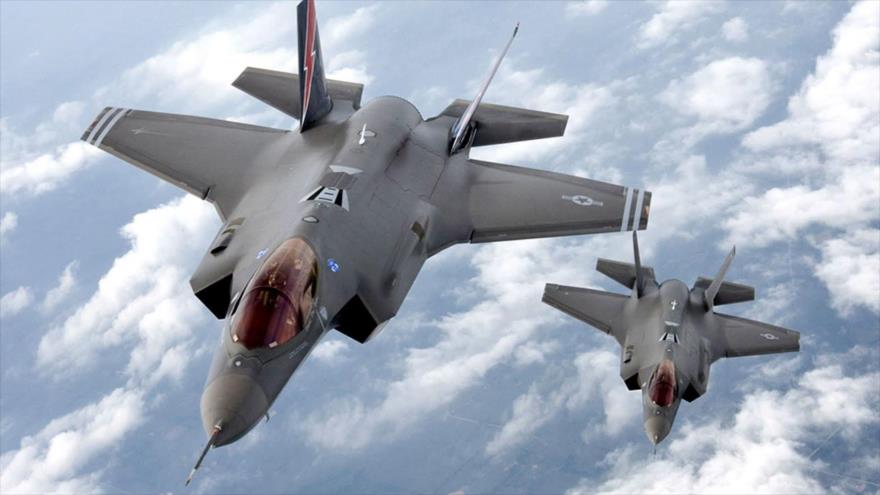 Aviones de combate estadounidenses Lockheed Martin F-35.