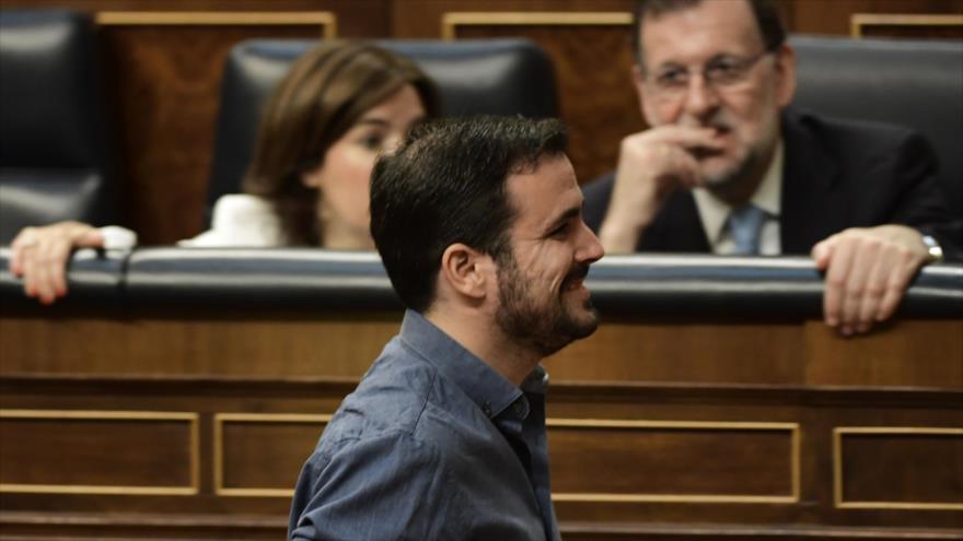 El coportavoz del grupo parlamentario de Unidos Podemos, Alberto Garzón.