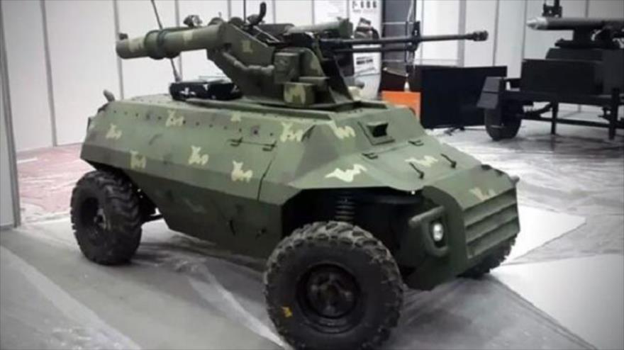 Robot armado del Ejército de Irak.