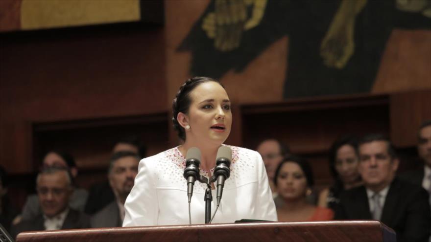 La presidenta del Parlamento de Ecuador, Gabriela Rivadeneira.