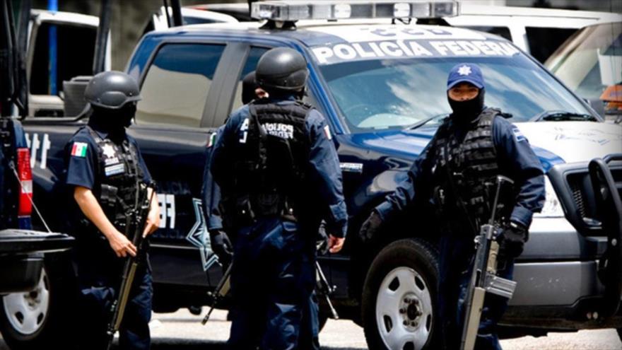 Efectivos de la Policía estatal mexicana en el estado de Guerrero.