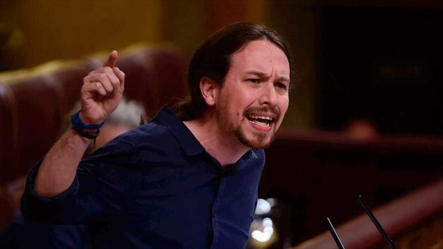 El secretario general de Podemos, Pablo iglesias. 