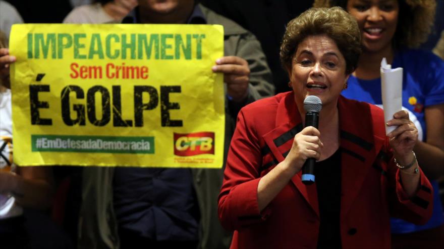 La suspendida presidenta de Brasil, Dilma Roussef.