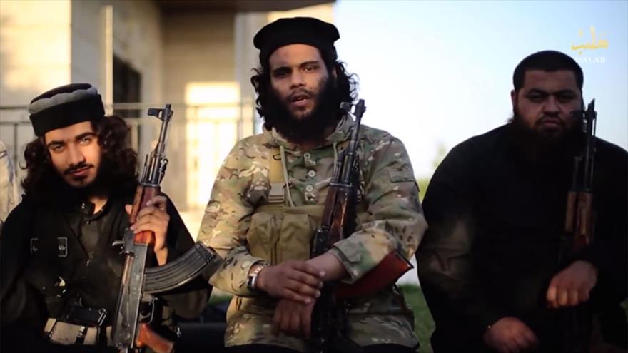Integrantes del grupo terrorista EIIL (Daesh, en árabe).