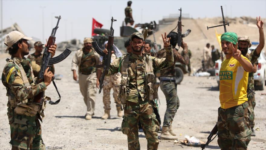 Fuerzas populares iraquíes, conocidas también como Al-Hashad Al-Shabi.