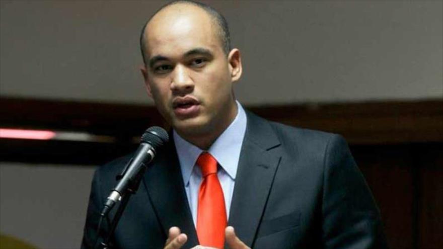 El jefe de la bancada oficialista en la Asamblea Nacional (AN), Héctor Rodríguez.