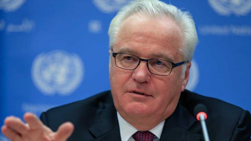 El representante permanente de Rusia ante la Organización de las Naciones Unidas (ONU), Vitali Churkin.