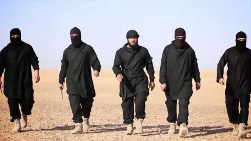 Miembros del grupo terrorista EIIL (Daesh, en árabe).