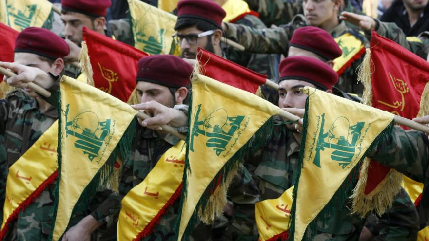Combatientes del Movimiento de la Resistencia Islámica de El Líbano (Hezbolá).