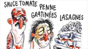 Charlie Hebdo se mofa de víctimas de sismo devastador en Italia