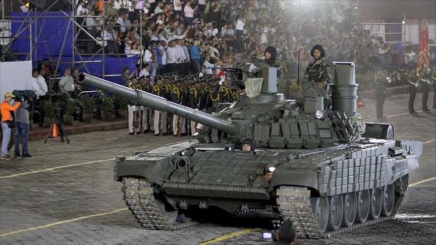 Ejército de Nicaragua celebra su aniversario con un desfile militar