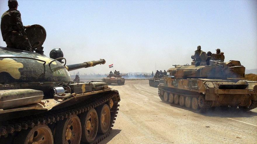 Tanques de las Fuerzas Tigre del Ejército de Siria.