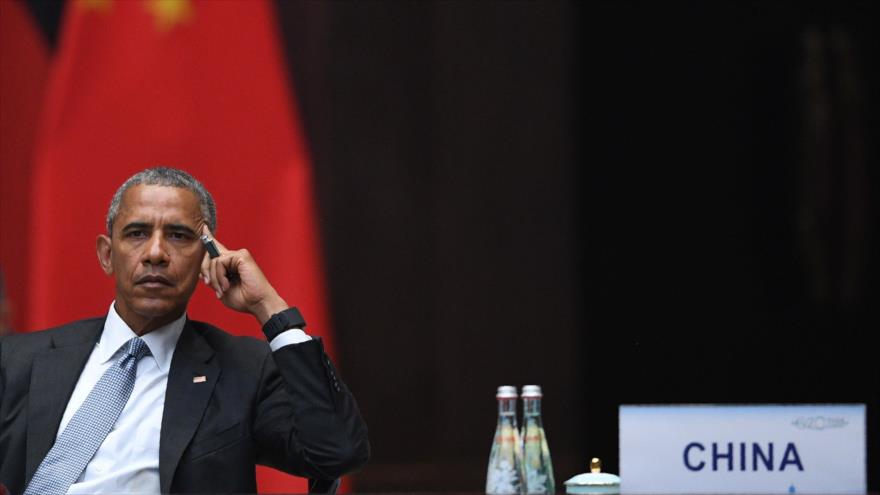 El presidente de Estados Unidos, Barack Obama, durante la Cumbre del G-20 en Hangzhou. 4 de septiembre