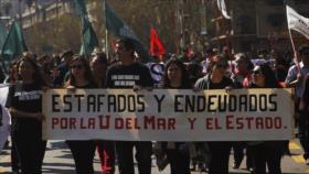 Marcha de Endeudados por Estudiar en Santiago