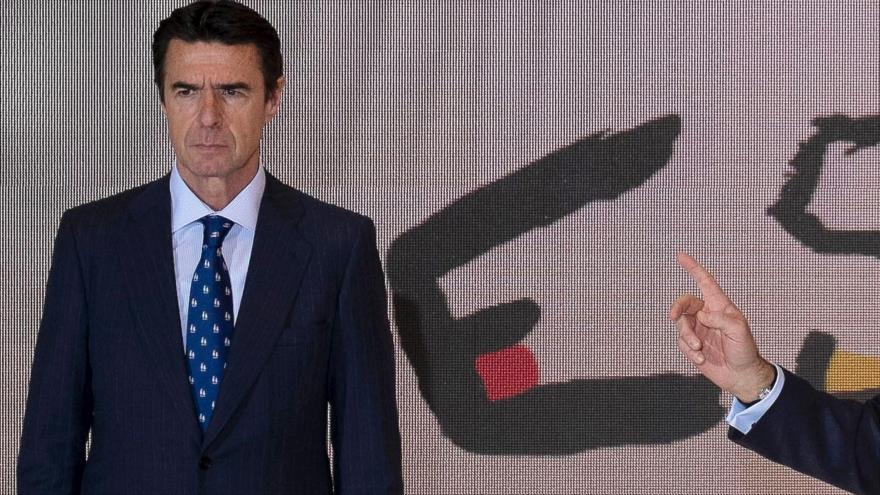 El exministro de Industria de España, José Manuel Soria, durante un evento en Madrid, capital española.