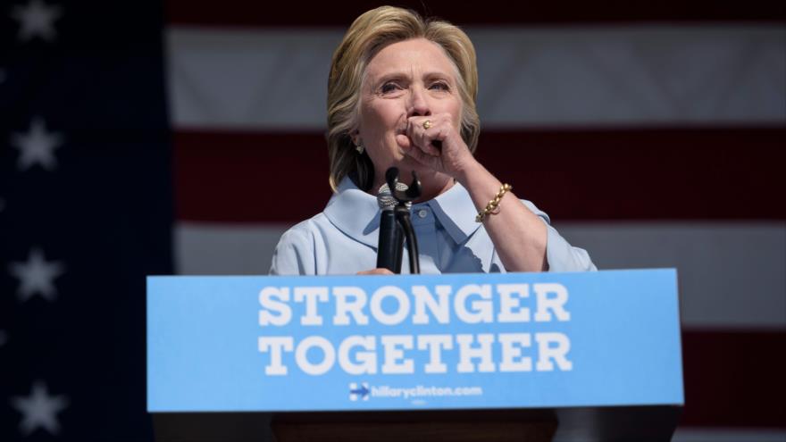 La candidata demócrata a la Presidencia de EE.UU., Hilary Clinton, durante la campaña electoral, en la jornada festiva del Día del Trabajo, en Cleveland, en el estado de Ohio, 5 de septiembre de 2016.