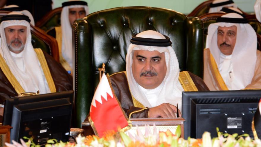 El canciller bareiní, el sheij Jalid Bin Ahmad Al Jalifa, en una reunión del Consejo de Cooperación del Golfo (CCG-integrado por países árabes ribereños al Golfo Pérsico).