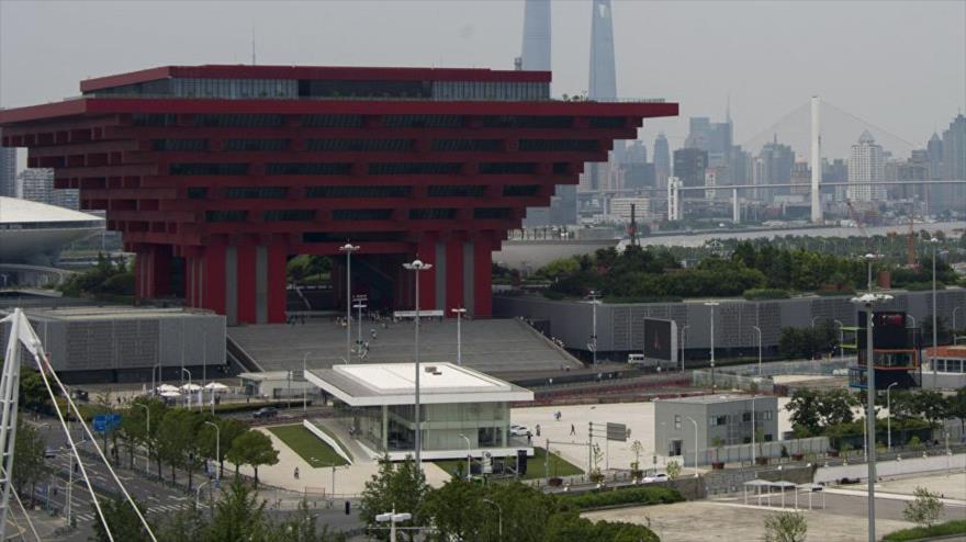 La sede de BRICS en Shanghái, China.