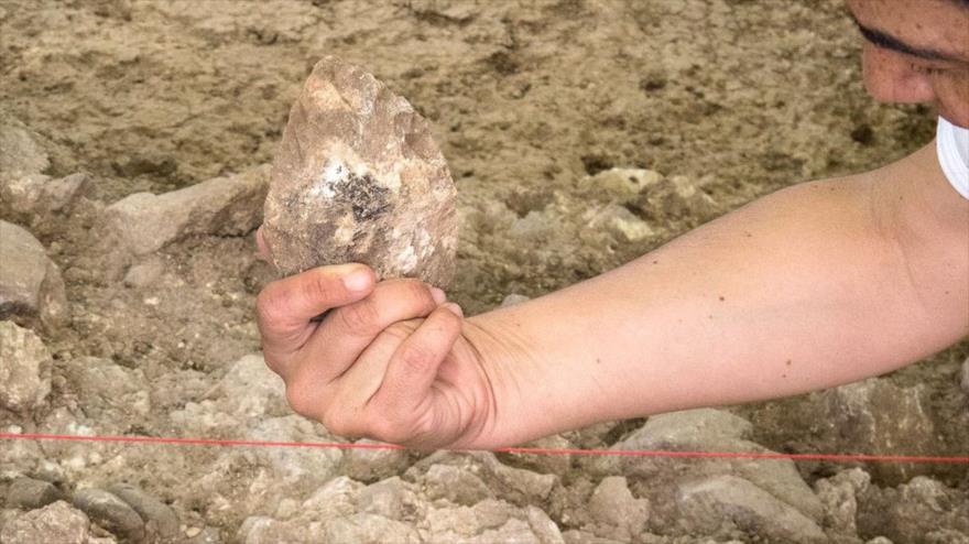 Herramientas de piedra halladas en la isla griega de Lesbos se datan a unos 200.000 años.