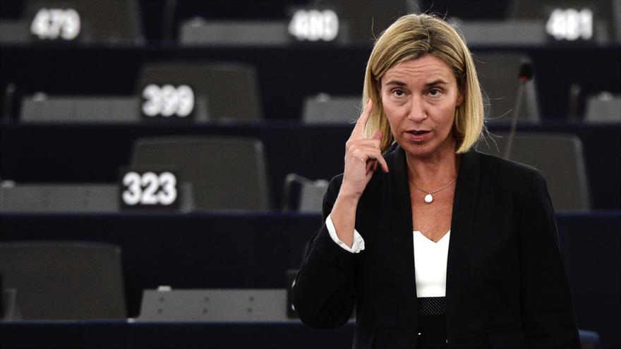 La alta representante de la Política Exterior europea, Federica Mogherini.