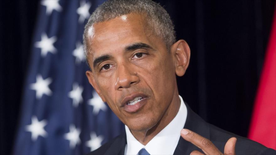 El presidente de Estados Unidos, Barack Obama, en una conferencia de prensa al concluir la Cumbre del G-20 en Hangzhou, China, 5 de septiembre 2016.