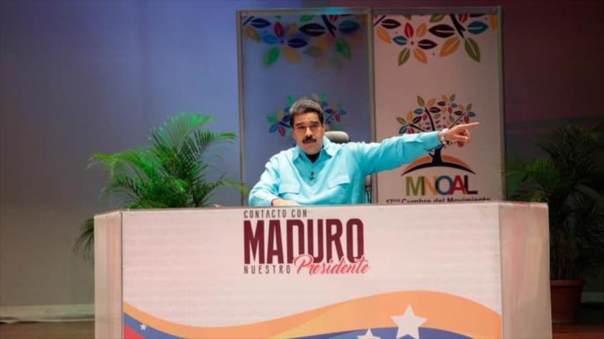 El presidente venezolano, Nicolás Maduro, en su programa ‘En Contacto con Maduro Nuestro Presidente’, 13 de septiembre de 2016.